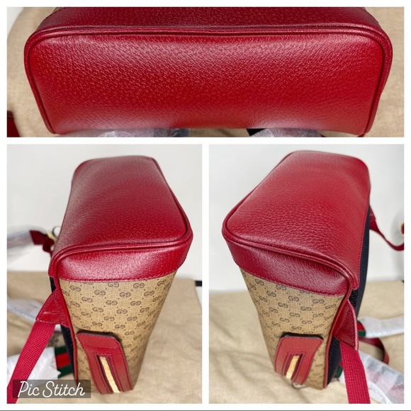 GUCCI X DORAEMON Logo GG Supreme Monogram Ophidia Small Backpack Bag $3650 NWT - Picture 10 of 16